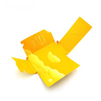 Boîtes d'emballage de chocolat pliables, recyclables, en papier d'art de luxe avec logo en feuille d'or personnalisée, pelliculage mat UV, gaufrage