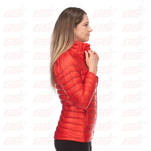 Custom logo unisex women red winter plus size vendor puffer padded stylish quilted - Product Image 2