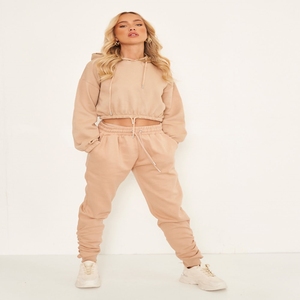 Luxury Street Wear Women Winter Fashion Girl Silk Sweat Suit and Tracksuit for <b>Running</b> and Jogging Style 2025 OEM & ODM - Product Image 1