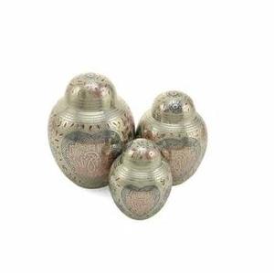 Urne de crémation en laiton violet de qualité supérieure boîte à souvenirs en métal pour cendres humaines approvisionnement funéraire mémorable - Product Image 3