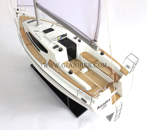 Modèle de bateau en bois DEHLER 29, artisanat de haute qualité fabriqué au Vietnam pour cadeau - Product Image 3