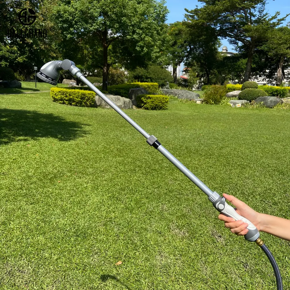 Cabeça de pulverizador telescópica para pendurar potes, varinha de rega de jardim ajustável, ideal para alcançar pontos, bico da mangueira deslizante sem peso