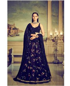 Attrayant georgette fil broderie séquence travail lehenga choli avec dupatta réception porter meilleur prix vêtement ethnique ApparelGarment - Product Image 4