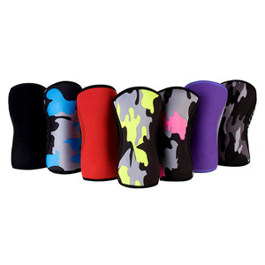 Wholesale 7mm <b>Compression</b> Neoprene <b>Knee</b> Brace Breathable Elastic Squat Weightlifting <b>Knee</b> Sleeve for Powerlifting Gym Equipment - Product Image 2