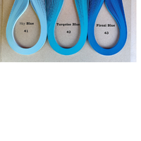 Bandes de papier pour quper sur mesure, bandes grises de couleur bleue, idéaux pour les artistes et les magasins d'artisanat