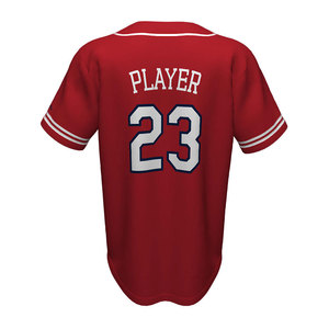 Camiseta de béisbol OEM antibacteriana de entrega rápida con impresión personalizada/diseña tus propios conjuntos de uniformes de béisbol, camiseta de béisbol - Product Image 3