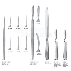 High Quality Stainless Steel Metal Handle's <b>Surgical</b> <b>Knives</b> with 80 mm Blade at Reasonable Price by Hasni <b>Surgical</b> - Product Image 6