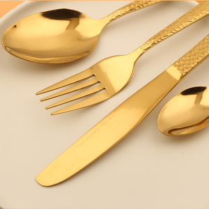 Juego de cubiertos de oro 2023, juego de cubiertos de acero inoxidable, cubiertos europeos de mesa para AU - Product Image 4