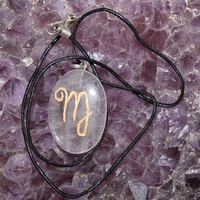 Pendentifs en cristal Quartz, style vintage, signe du zodiaque