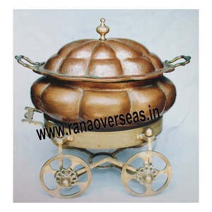 เครื่องอุ่นอาหารหม้ออุ่นอาหารโรงแรมทองเหลืองทองแดงชุดบุฟเฟต์ปาร์ตี้สุดหรูอุปกรณ์สำหรับจัดเลี้ยงอาหาร - Product Image 2