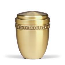 Urna de cremación funeraria de latón para cenizas, urna de cremación funeraria de latón para cenizas de personas, apta para el cementerio, compatible con restos de personas adultas - Product Image 4