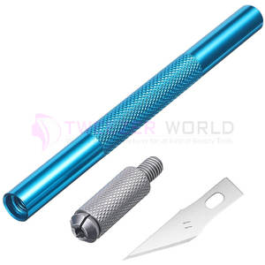 Hot <b>Sale</b> Offer 4 Pieces Craft <b>Knife</b> Hobby <b>Knife</b> With Stainless Steel Blades Kit <b>for</b> Cutting Carving Art Creation Nail Care Tool - Product Image 4