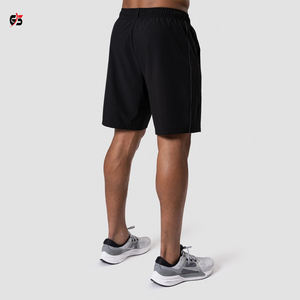 Pantalones cortos de gimnasio para hombre, ropa de entrenamiento atlético de tela polar 100% de poliéster, con logotipo personalizado, servicio OEM - Product Image 4