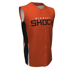Uniformes deportivos de béisbol personalizados OEM con sublimación de nombre de equipo, logotipo y número, chaquetas para hombre y mujer, camisetas de béisbol. - Product Image 4