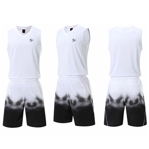 Tenues de basketball personnalisées en polyester, jaune vert rétro, nouveau design, séchage rapide, respirantes, en mesh, sans manches. - Product Image 1