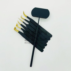 แหนบขนตาขนมิงค์สีดำทำจากสเตนเลสปลายเรียวปากแหลมออกแบบโลโก้ได้ตามที่ต้องการ - Product Image 5