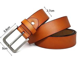 Cinturón de cuero de piel de vaca de tamaño ajustable de alto grado de fabricación india superior gran calidad para vestido de caballero/estilo informal gran oferta - Product Image 4