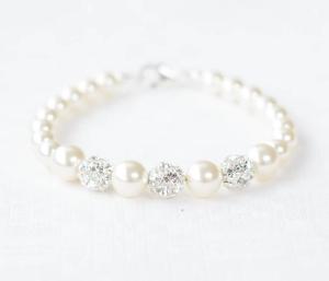 Handmade Happiness Pearl Bridesmaid BraceletPearl Bridesmaid <b>Bracelet</b> - Product Image 1