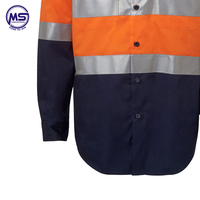Vêtements de travail en coton robuste pour l'industrie, uniforme haute visibilité, vêtements de sécurité réfléchissants