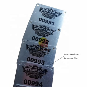 หมายเลขซีเรียลสลักชื่อแผ่นป้าย Ss สลักโลหะสแตนเลสโลโก้ชื่อแผ่น - Product Image 3