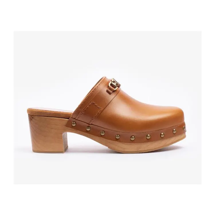 Highest Selling Superb Quality Women's Shoes/Flats Leather Wooden Clogs/ Sandals from Indian Seller | Different Sizes Available