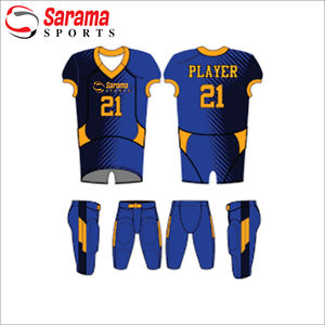 ชุดอเมริกันฟุตบอลพิมพ์ลายด้วยการออกแบบและโลโก้และขนาดตามสั่ง - Product Image 3