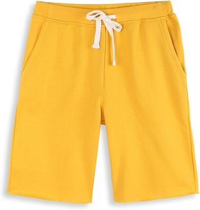 Ropa Deportiva 100% algodón para exteriores, prenda lisa de color amarillo - Product Image 1