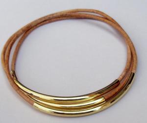 กำไลข้อมือหนังแท้ทำมือ ความสุขที่ทำด้วยมือ - Product Image 1