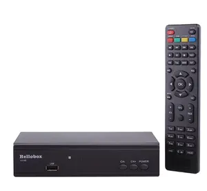 DVB-S2, Hellobox V5 HD Penerima Satelit Mendukung Cc Cam Power Vu DVB S2 Built-In Satelit Pencari HD Kotak TV Digital