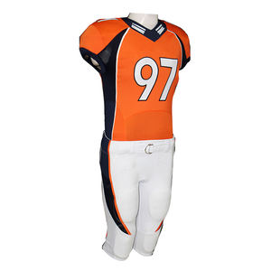 Vêtements de sport d'équipe de football américain en twill personnalisé bon marché en gros, maillot uniforme - Product Image 1