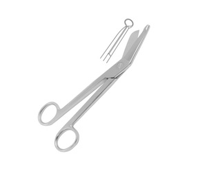 Instrumentos quirúrgicos de alta calidad, tijeras de vendaje Esmarch de 20 cm, cuchillas cortas de acero inoxidable, grado alemán - Product Image 2