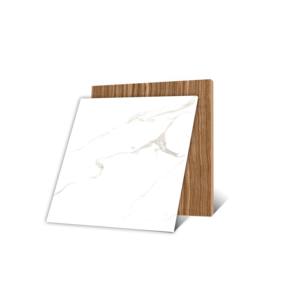 กระเบื้องอินโดนีเซียทนความร้อนแผ่นไม้เคลือบเงาโลหะขนาด600x600มม. กระเบื้องปูพื้นพอร์ซเลนสำหรับห้องมืด - Product Image 1