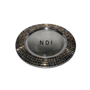 Plato cargador para servir aperitivos, platos para servir en el hotel y el hogar, vajilla, Decoración de mesa, plato cargador redondeado - Product Image 4