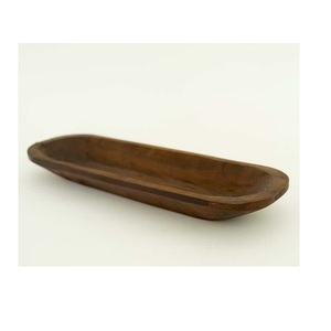 Eco Friendly Natural Handmade Acacia <b>Wooden</b> Dough Serving Dough Bowls <b>Set</b> Wholesale for Large Size and Handle - Product Image 2