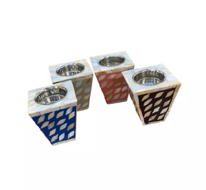 Bakhoor Mubkhar ชุดทำจากเรซิ่น3ชิ้นและทำจากไม้รูปทรงสี่เหลี่ยมผืนผ้าใช้เป็นของใช้ในบ้านโรงแรมร้านอาหารที่มีพรสวรรค์ในการตกแต่งงานเทศกาล - Product Image 4