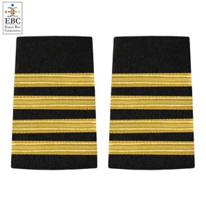 Écussons d'épaule de pilote OEM pour vestes, pulls, chemises de pilote, épaulettes de pilote de ligne, épaulettes à quatre barres, épaulettes de commandant - Product Image 4