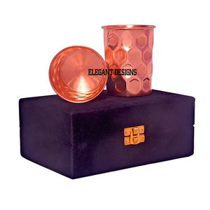 Vidrio de cobre de alta calidad, forma redonda, diseño único, artículos de Hotel y restaurante, lujoso, de cobre, venta rápida - Product Image 1