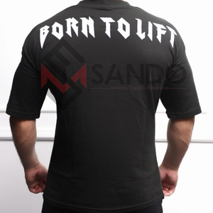 เสื้อยืดโอเวอร์ไซส์แขนสั้นผู้ชายขายส่ง OEM ผ้าถักโพลีเอสเตอร์/คอตตอน แห้งเร็ว รับสกรีนโลโก้ สั่งซื้อจำนวนมาก - Product Image 4