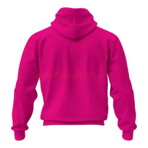 Custom made Shocking pink Zip up Hoody with my embroidery logo and custom neck labels with my logo Breathable