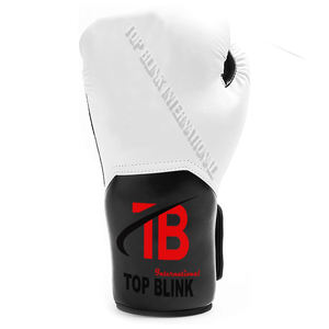 Venta al por mayor profesional logotipo personalizado cuero de vaca PU MMA guantes 8oz guantes de boxeo para niños adultos características de entrenamiento perforación - Product Image 3