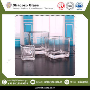 Votivo de cristal cuadrado decorativo más vendido para la decoración del hogar comprar a precio mayorista - Product Image 4