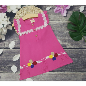 ชุดเดรสเด็กผู้หญิงลายดอกไม้,เดรสสำหรับฤดูร้อนพิมพ์ลายจำนวนมาก - Product Image 5