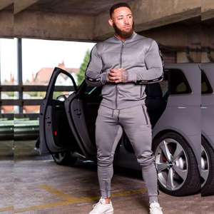 Survêtement de 2 pièces pour femme, en coton polaire, avec fermeture éclair complète, doublure latérale, tendance, en vente - Product Image 6