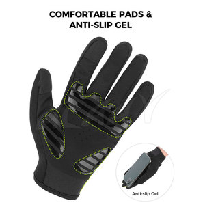 Guantes de Ciclismo Unisex de Alta Calidad al por Mayor de Fábrica, Diseño Transpirable de Dedo Completo, Cuero/Poliéster/Nailon para Uso Invernal - Product Image 2