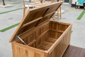 Multifunctional <b>storage</b> <b>bench</b> furniture High Quality <b>storage</b> box, multipurpose natural teak wood pavilion minimalist design - Product Image 4