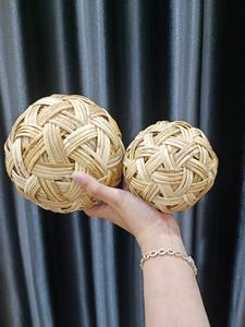 ลูกหวาย/ลูกกระสุนปืน/Chinlone SepakTakraw,ลูกเตะกีฬาทำจากไม้หวายขนาดมาตรฐาน5นิ้ว/10ซม./20ซม. - Product Image 6