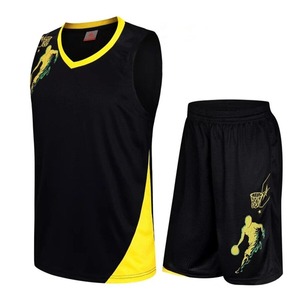 Conjuntos de camisetas de baloncesto personalizados de la mejor calidad para hombres, kits de uniformes transpirables con impresión de logotipo personalizado, opciones de talla grande - Product Image 2