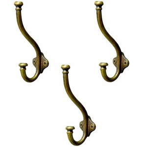 Wall <b>Hanging</b> Clothes Hooks Golden Wall Hook Set Metal Wall Hooks Handmade Coat Hanger Home Bathrooms Towel Hanger - Product Image 1