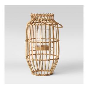 Linterna de mimbre con soporte para Vela, hecha a mano moderna linterna de bambú, novedad - Product Image 6