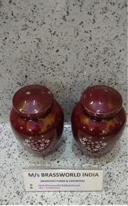 Urne funéraire en forme de cœur pour animaux de compagnie avec fournitures funéraires peintes à la main - Product Image 2